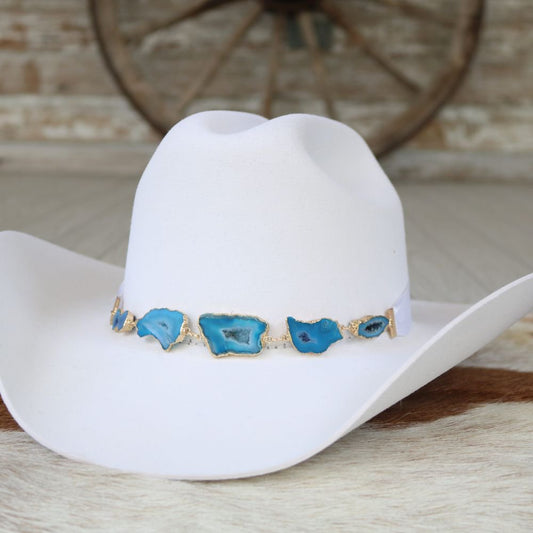 Geode Slice Blue Hat Band – Sutton