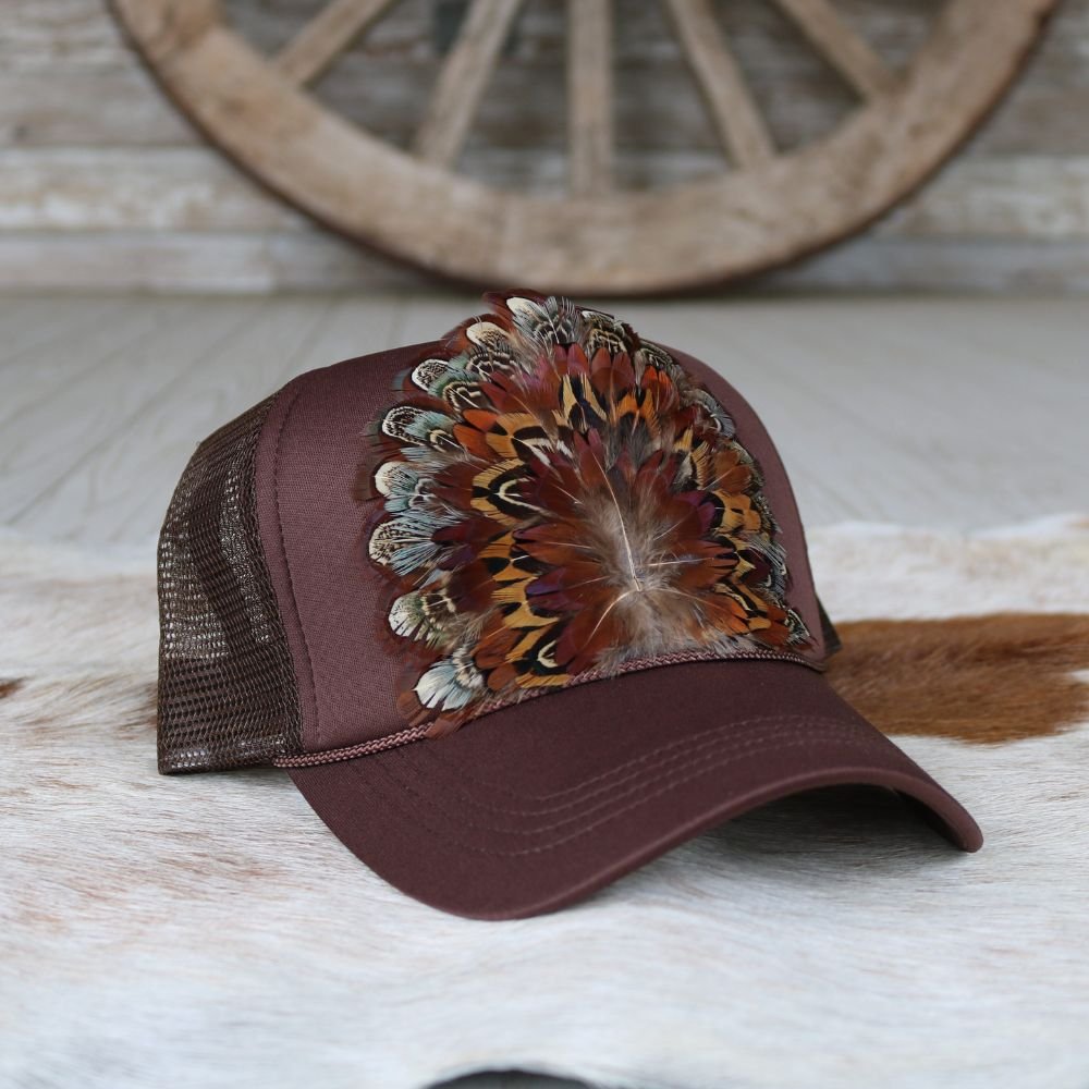 Feathered Trucker Caps