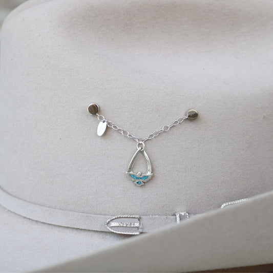 Eagle with Inlay Sterling Silver