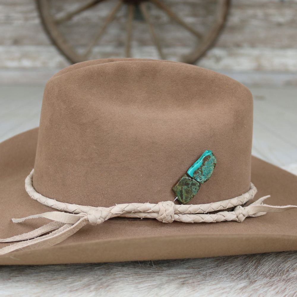 Stacked Natural Turquoise Hat Stick Pin