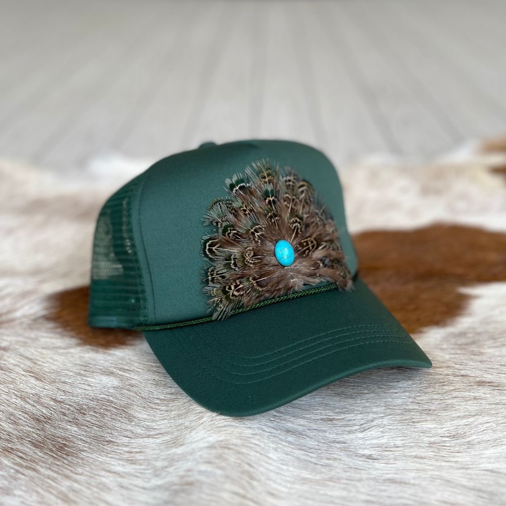 Feathered Trucker Caps