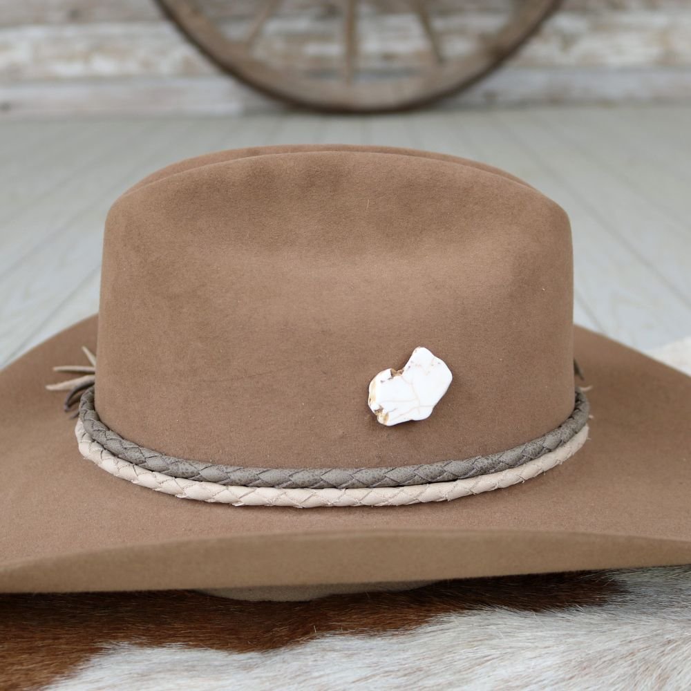 White Stone Hat Pin
