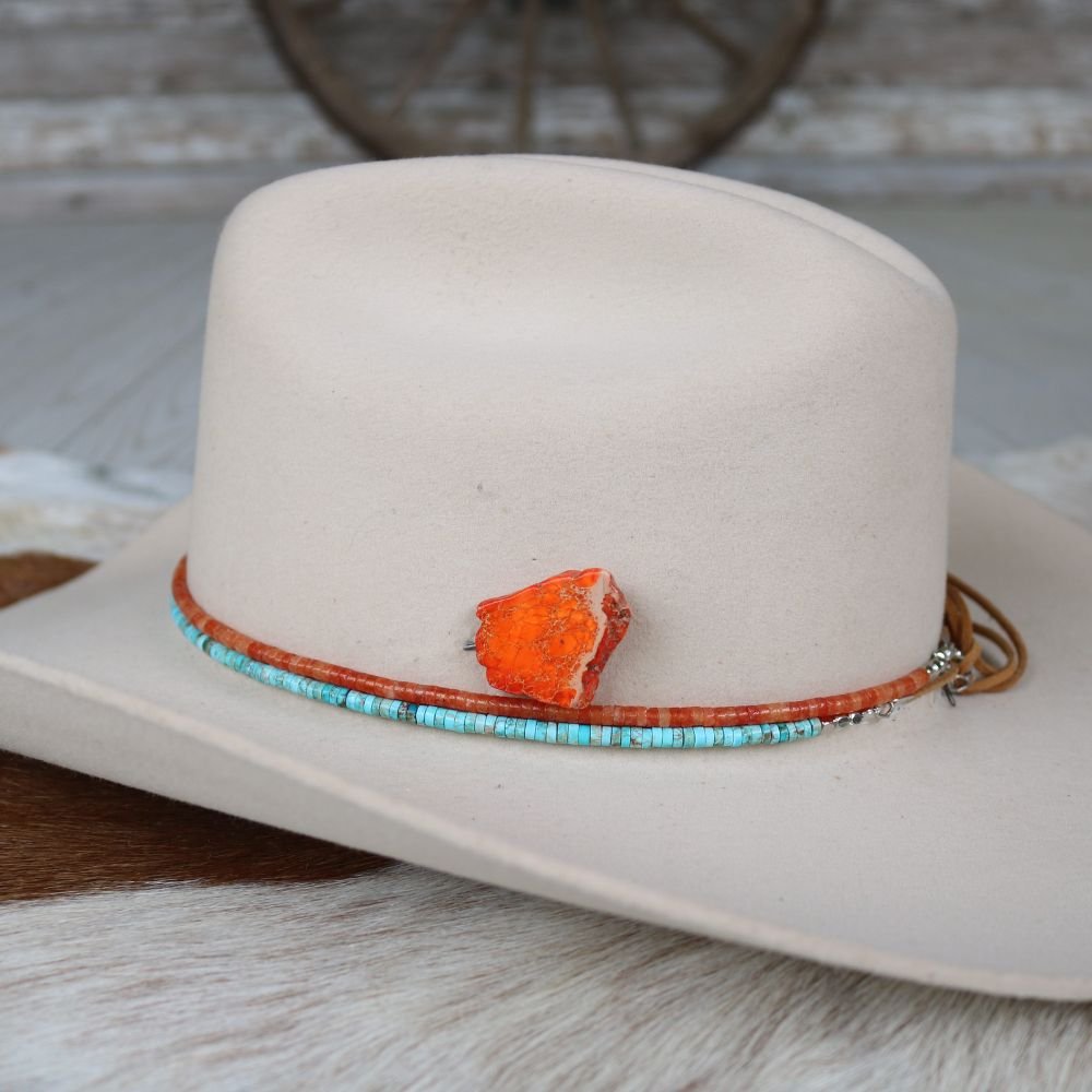 Orange Stone Hat Pin