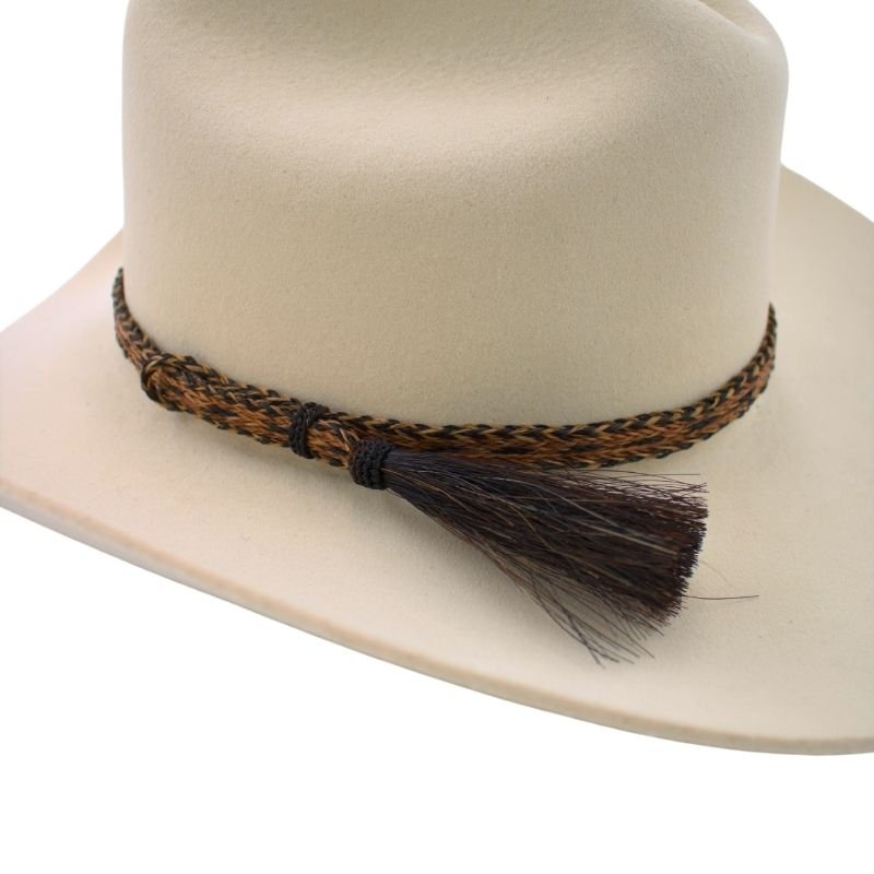 Horsehair Braided Single Tassel Hat Band - Sundown
