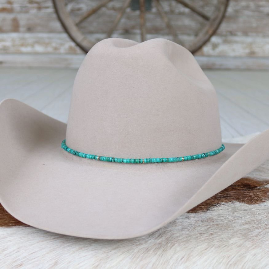 Turquoise Shell Hat Band - Willa