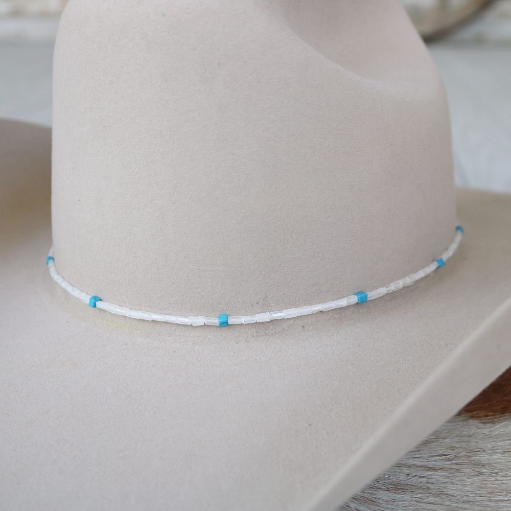Western Beaded Hat Band - Celeste
