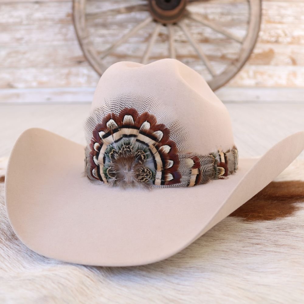 Western Feather Hat Band - Briar