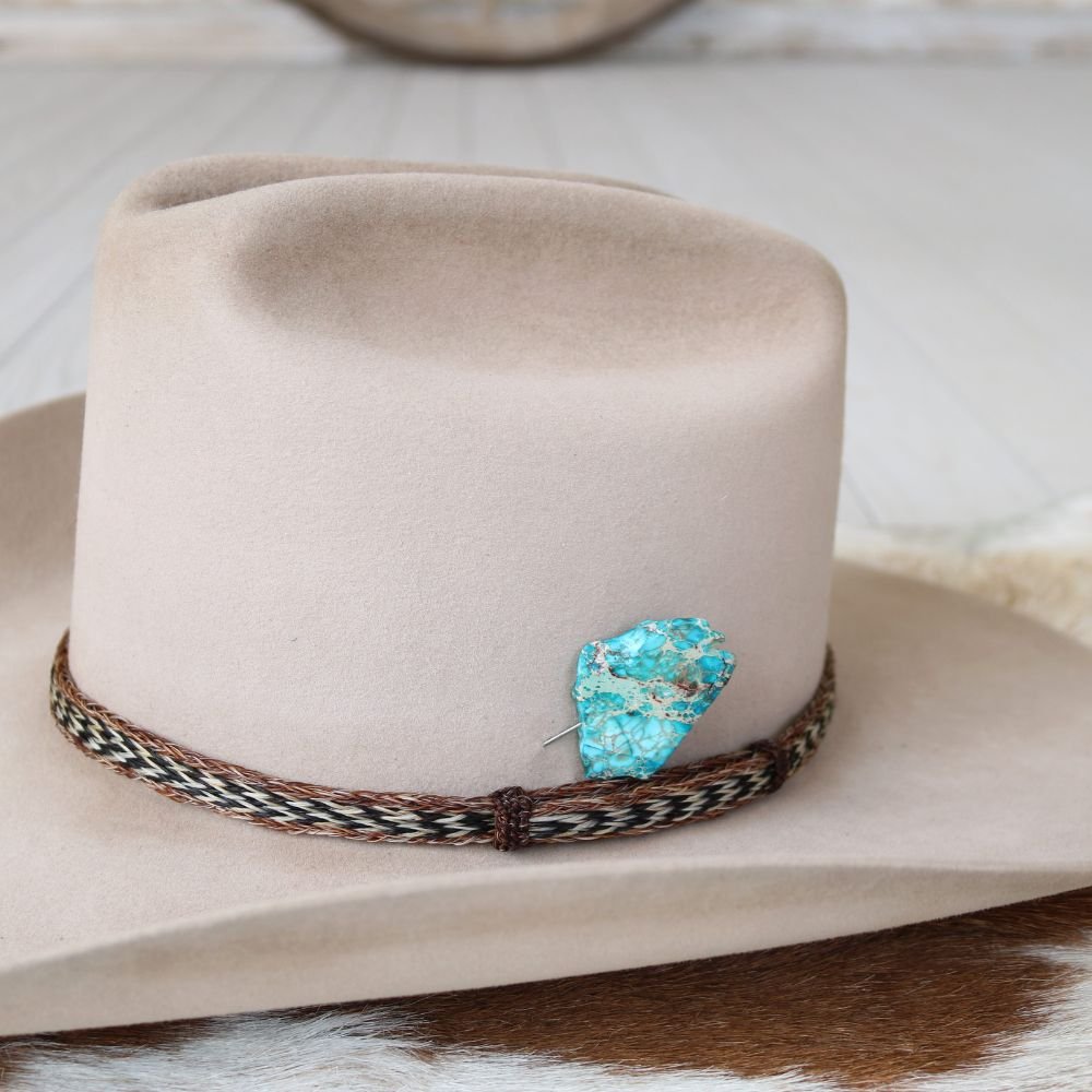 Blue Stone Stick Hat Pin
