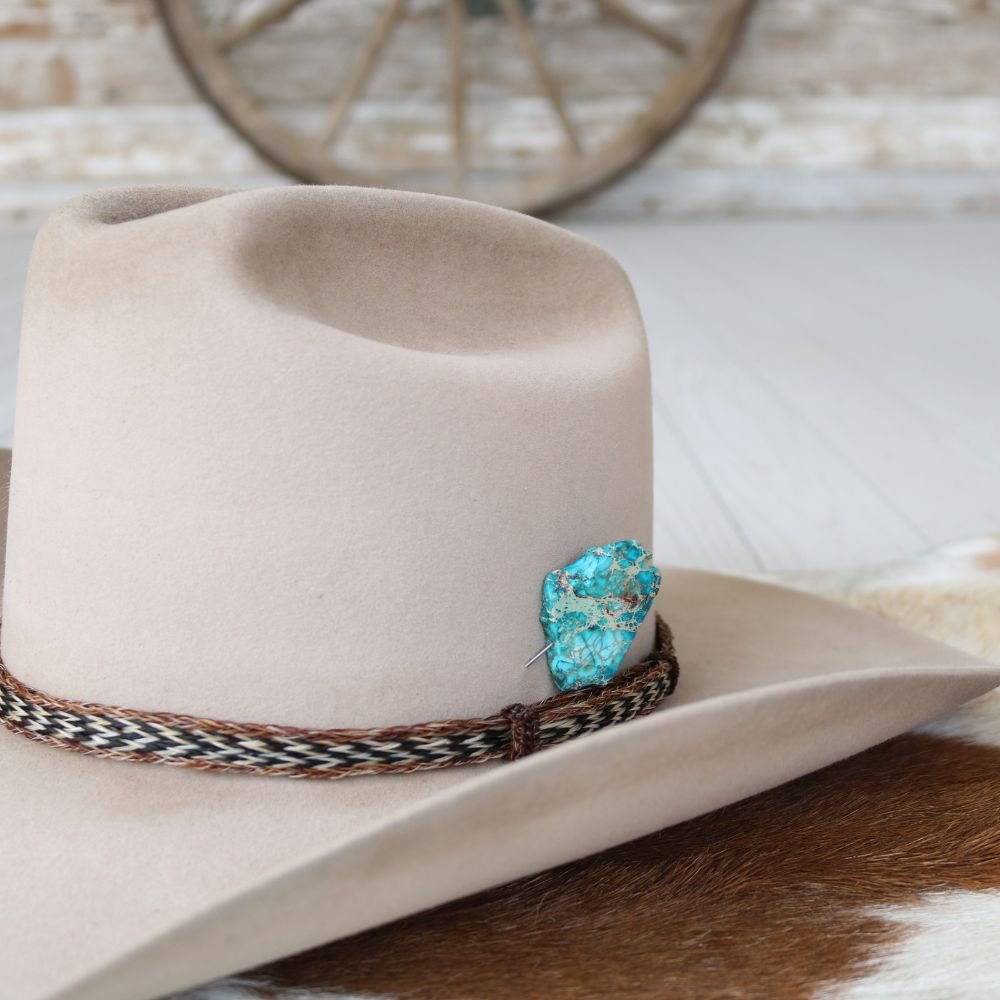 Blue Stone Stick Hat Pin