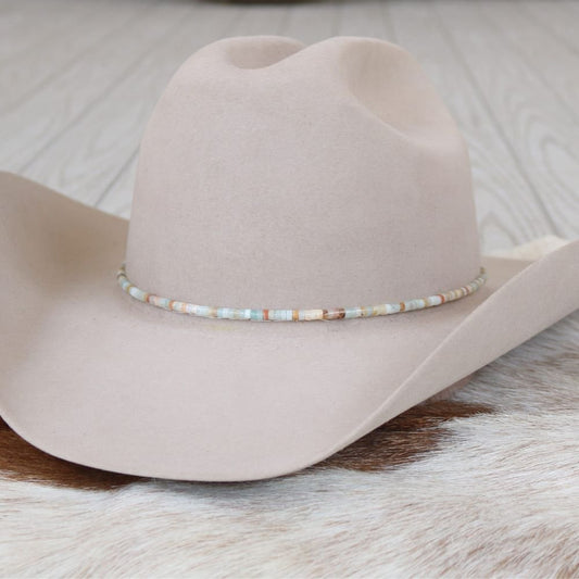 Amazonite Stone Beaded Hat Band
