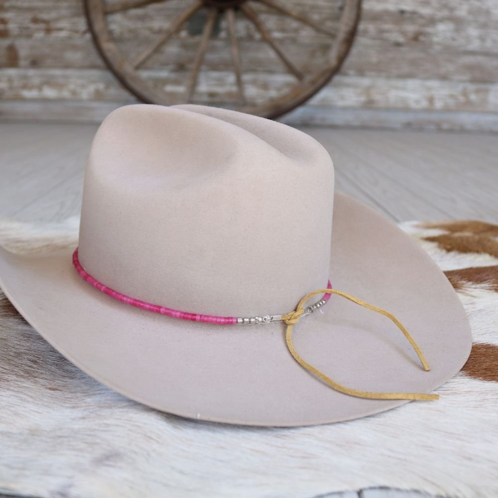 Hot Pink Stone Hat Band