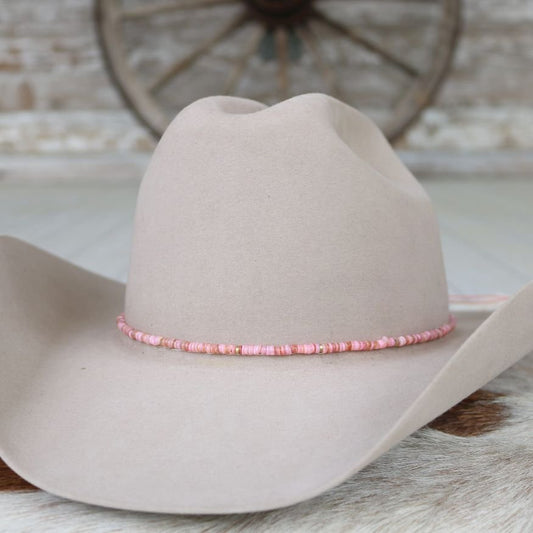 Pink Shell Hat Band - Mabel