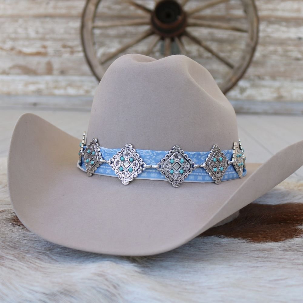 Silver Concho Hat Band - Sundancer