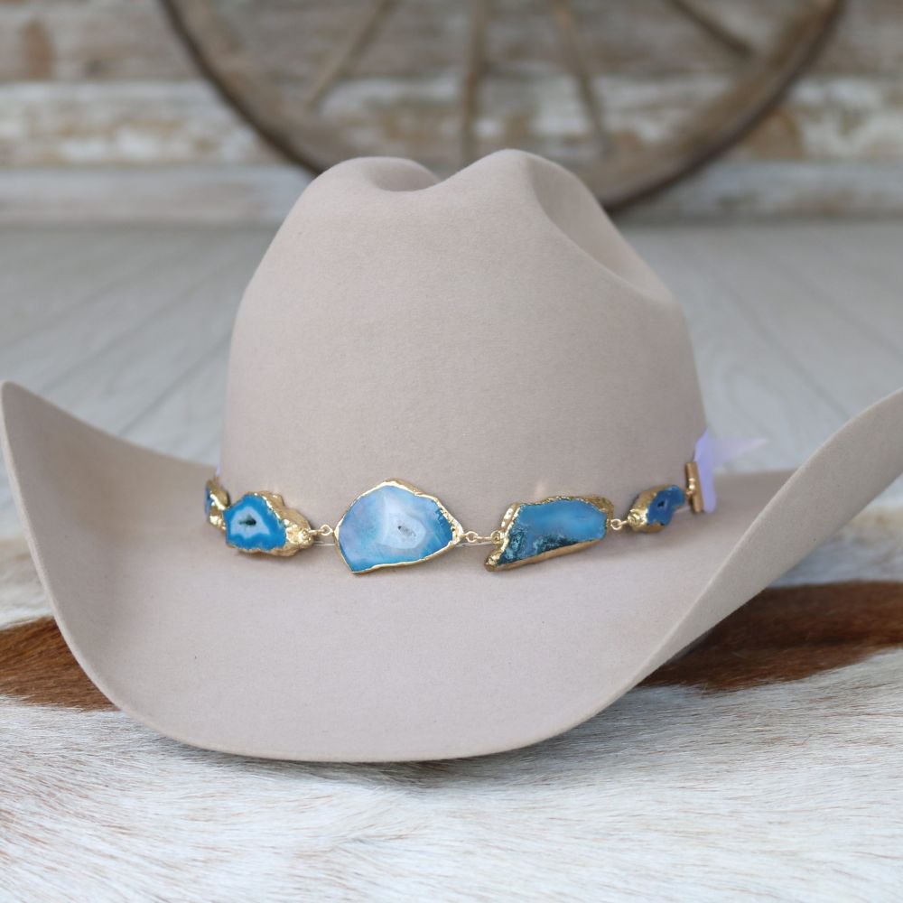 Geode Slice Blue Hat Band – Sutton