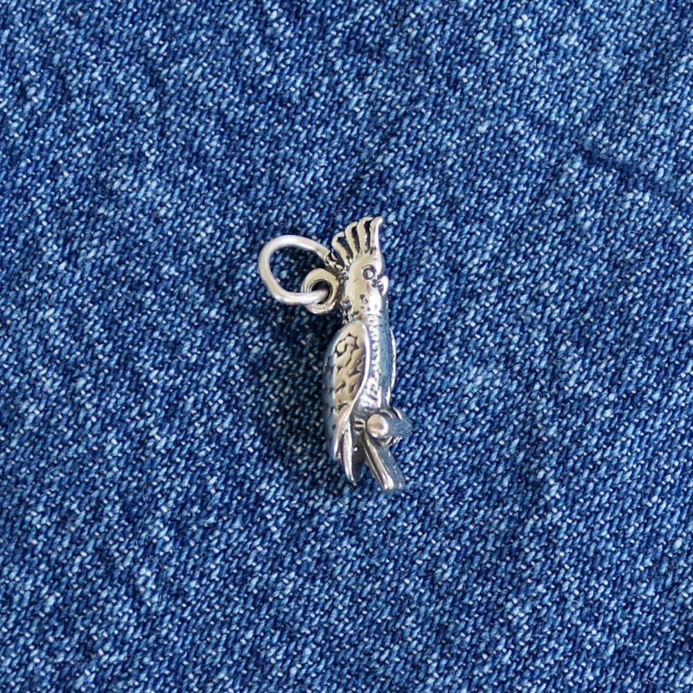 Cockatoo Charm Sterling Silver