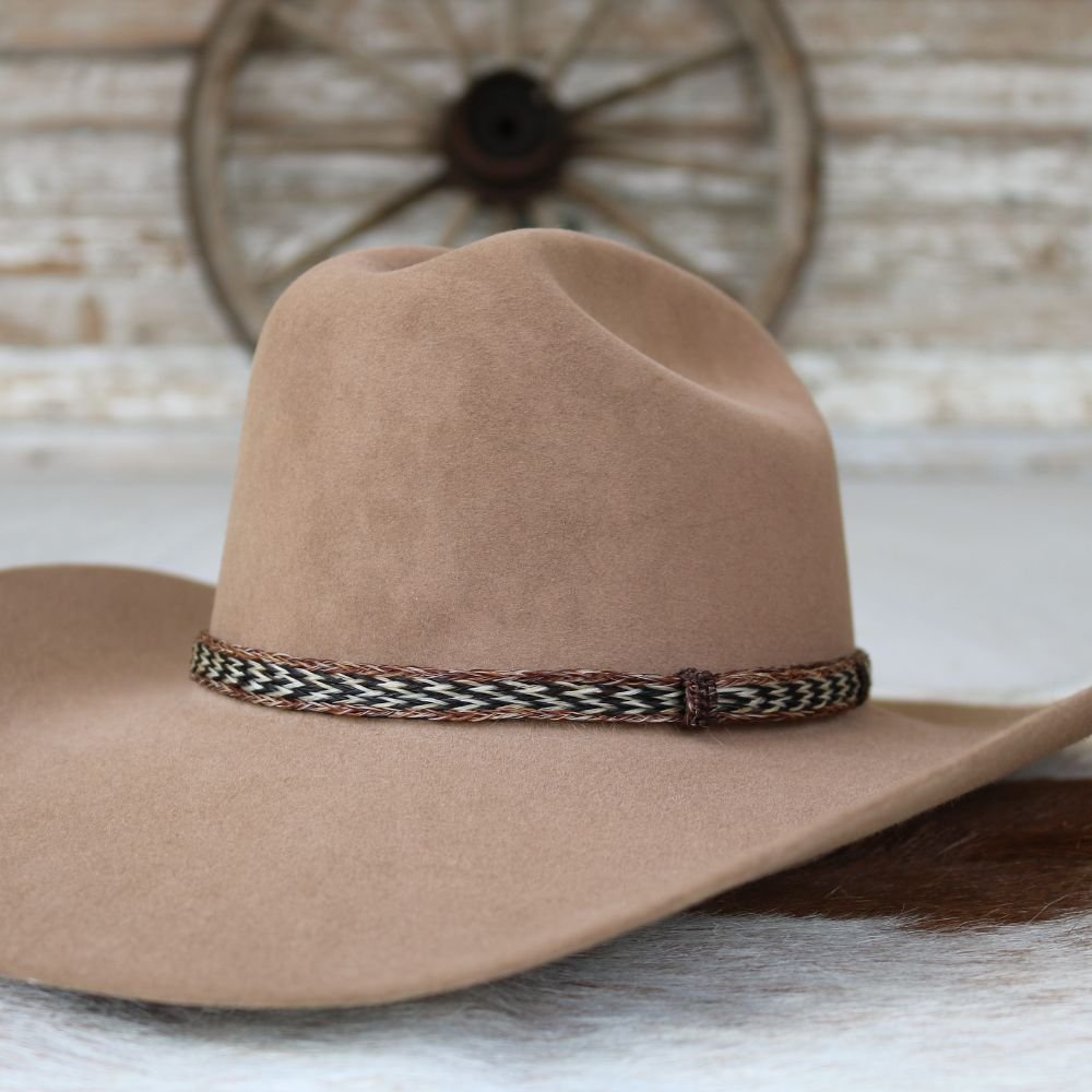Horsehair Braided Hat Band - Buckskin