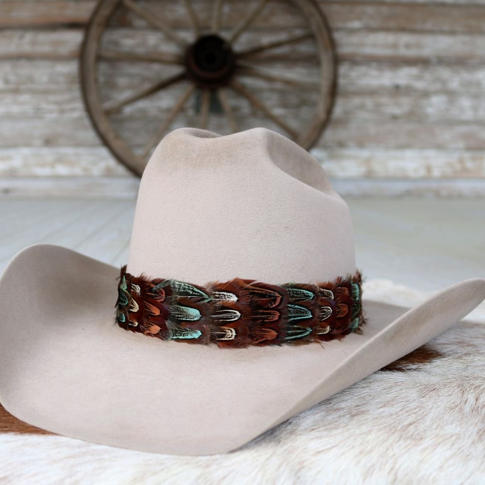 Western Feather Hat Band - Riverbend