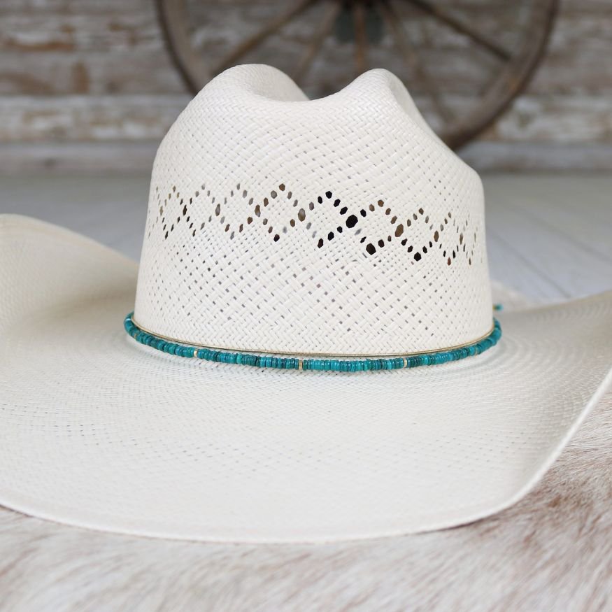 Teal Shell Hat Band - Eliza