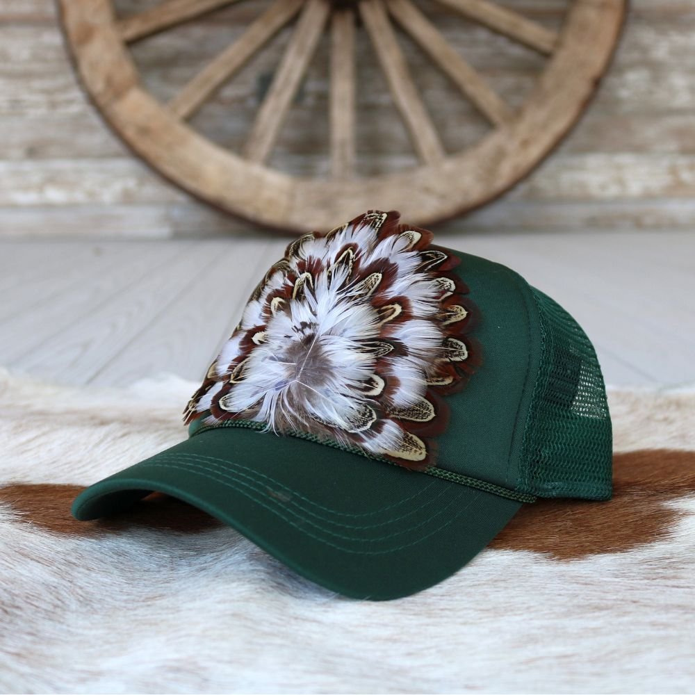 Feathered Trucker Caps