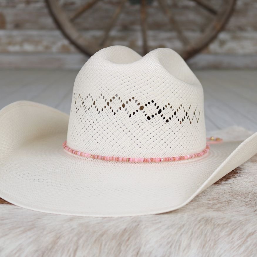 Pink Shell Hat Band - Mabel