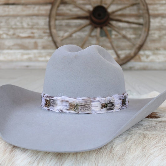 Western Feather Hat Band - Wren