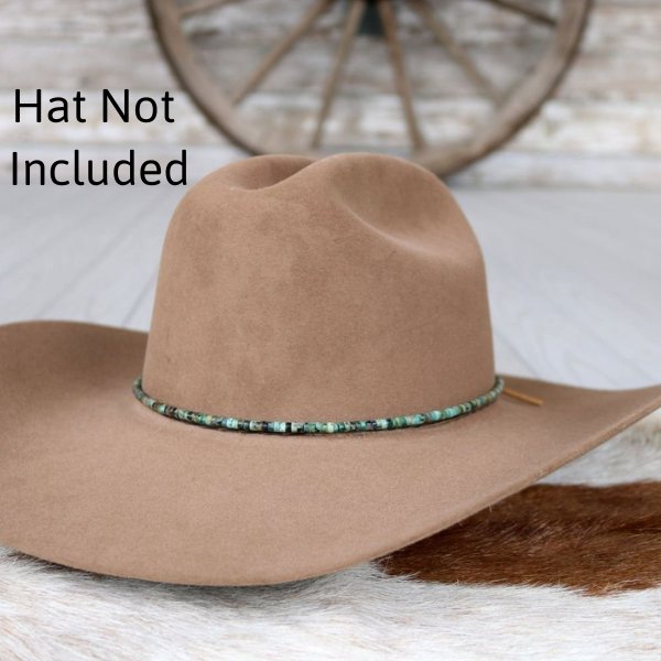 African Turquoise Stone Hat Band