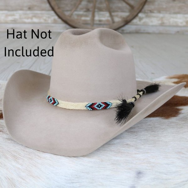 Horsehair Beaded Hat Band - Cheval