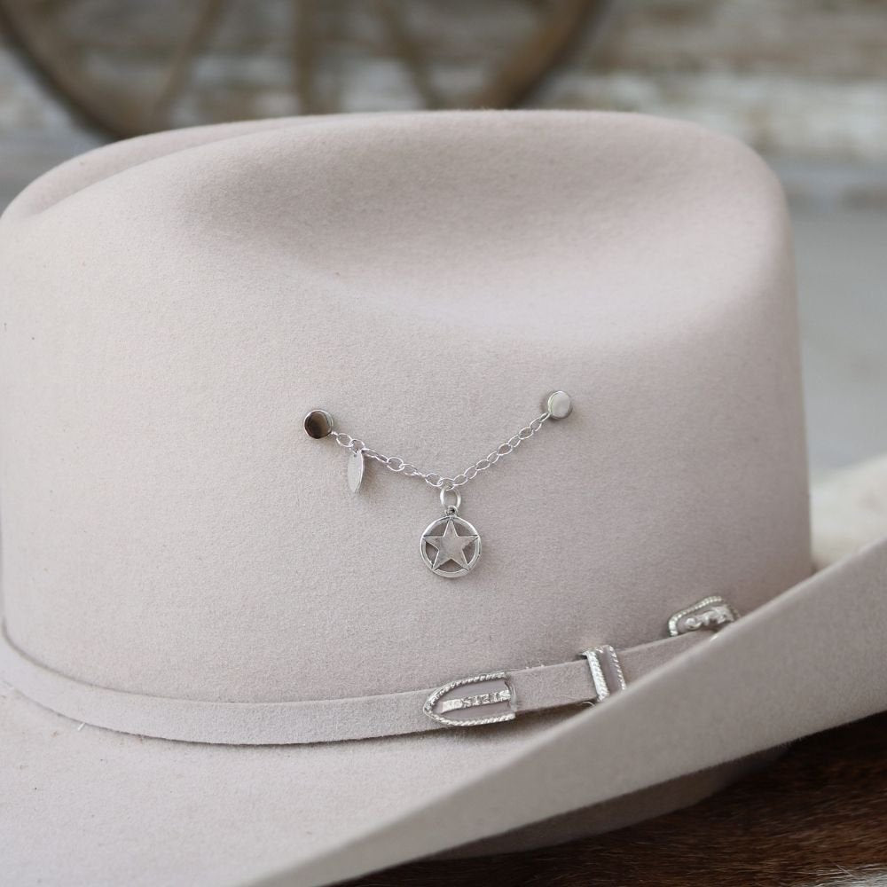 Sheriff Star Charm Sterling Silver