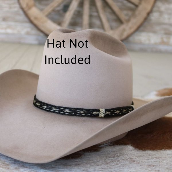 Horsehair Braided Hat Band - Black Socks