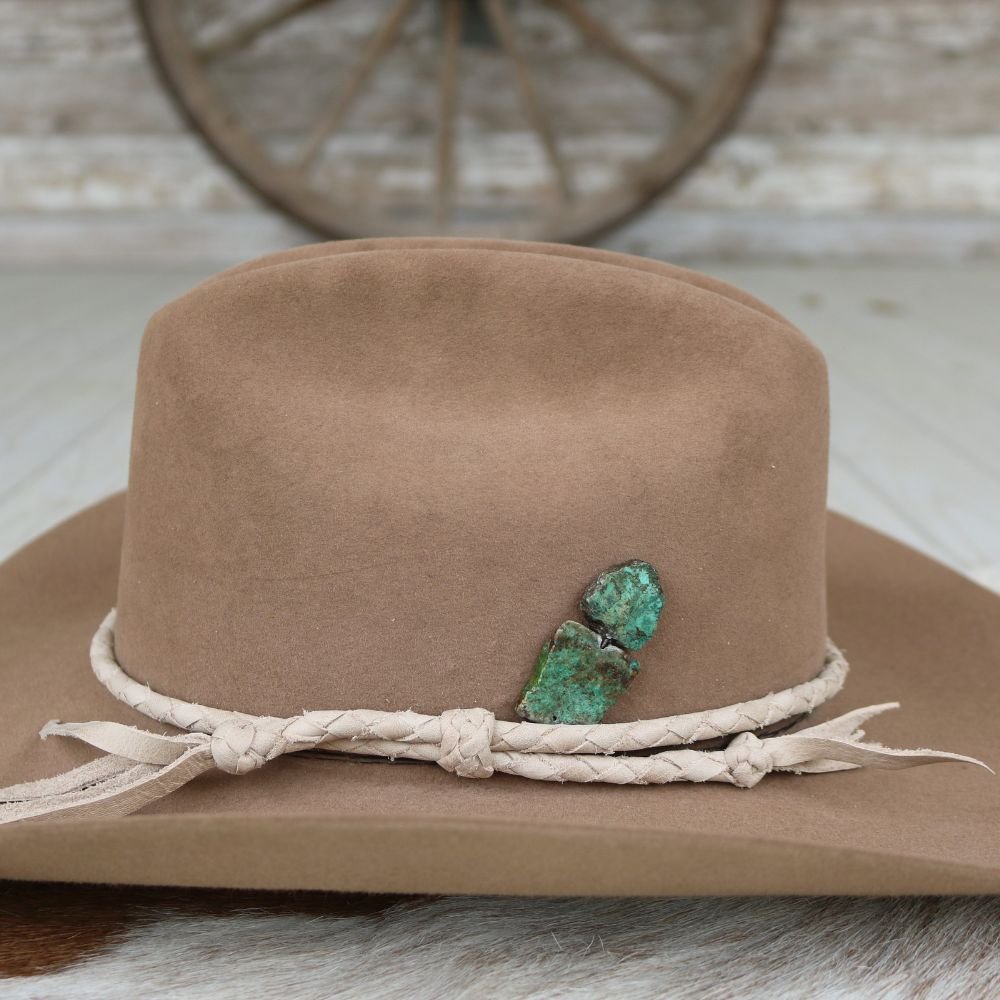 Stacked Natural Turquoise Hat Stick Pin