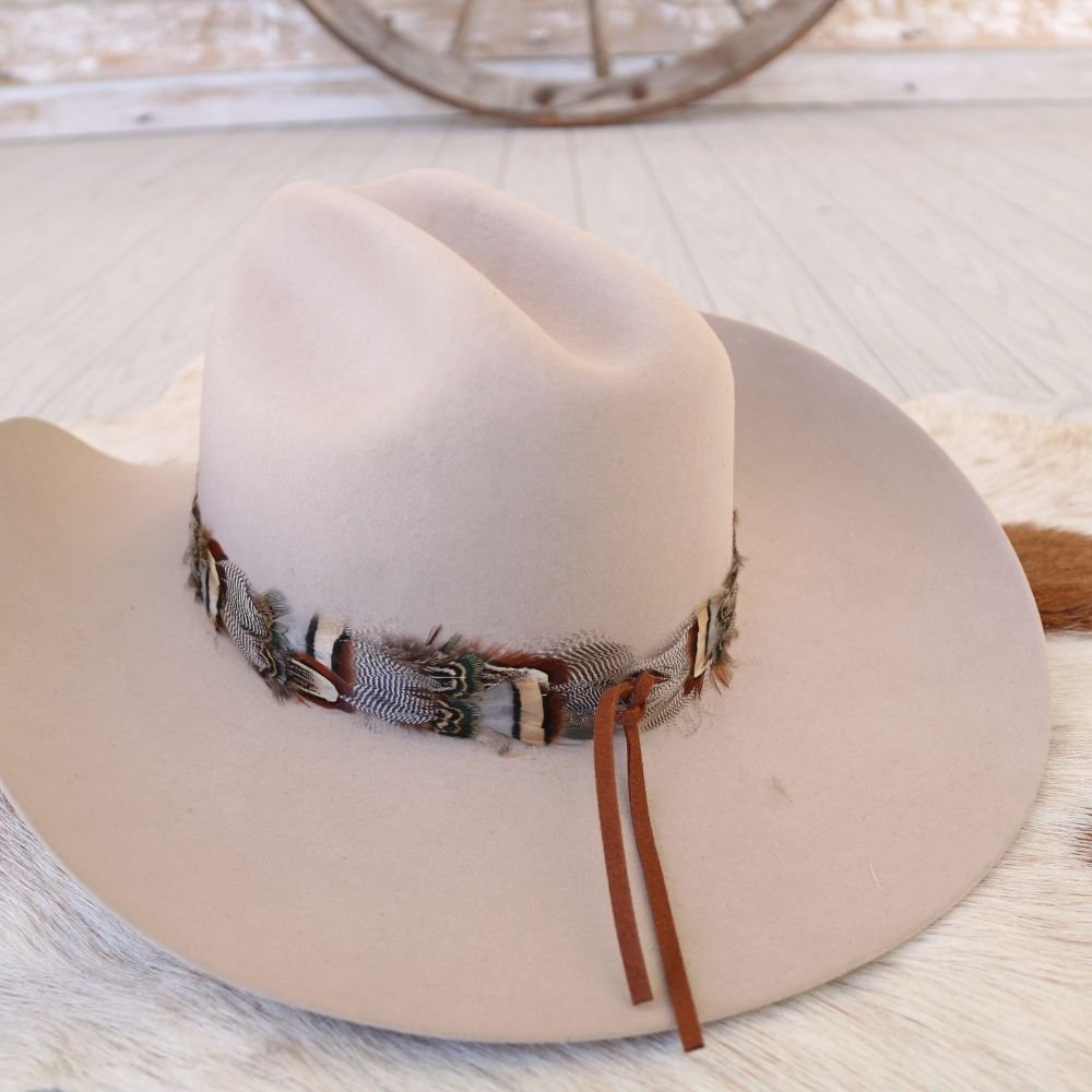 Western Feather Hat Band - Briar