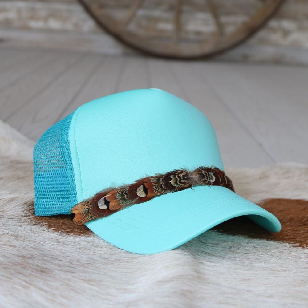 Mini Feather Hat Band for Trucker Caps – Shikoba