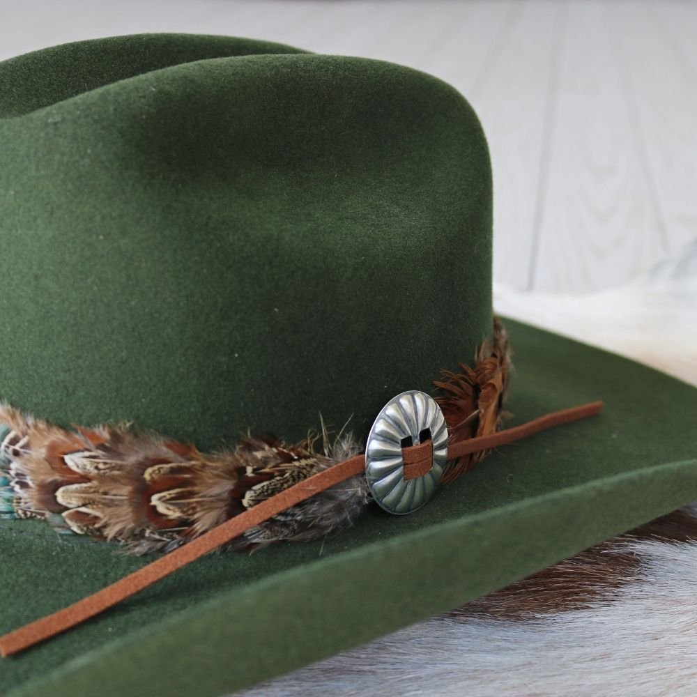 1.5" Slotted Sterling Silver Concho .925