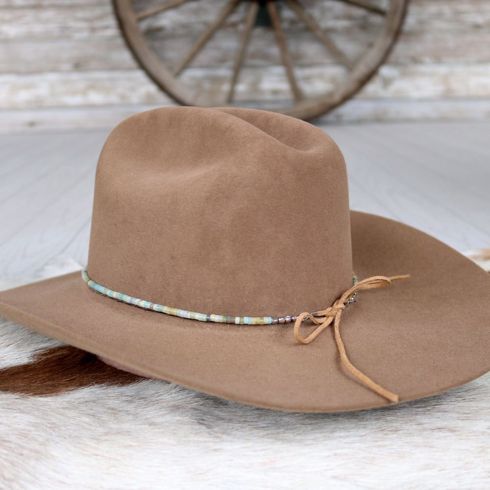 Amazonite Stone Beaded Hat Band