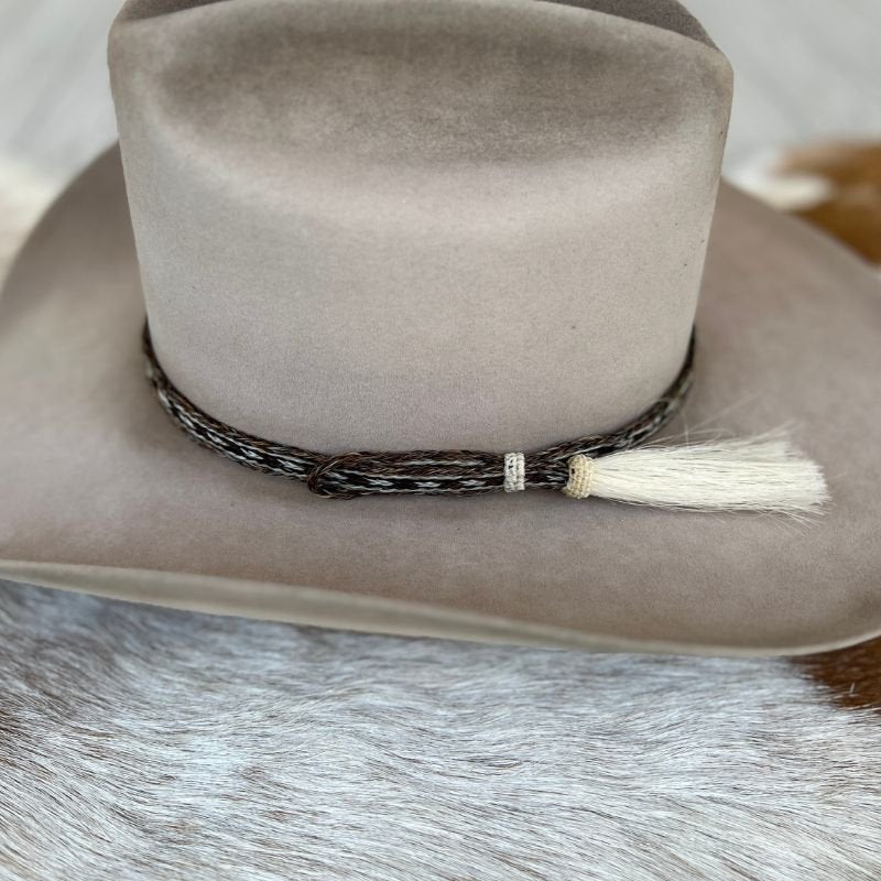 Horsehair Braided Single Tassel Hat Band - Paint