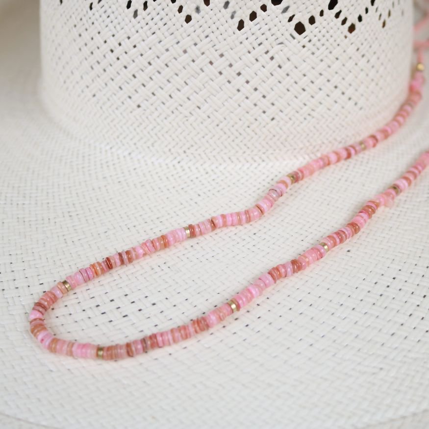 Pink Shell Hat Band - Mabel