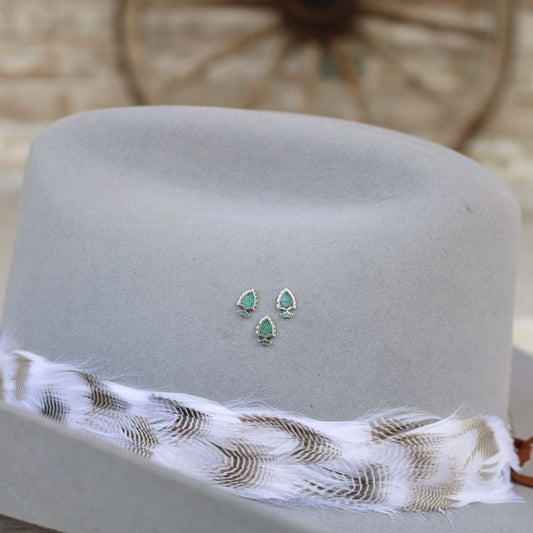 Sterling Silver Arrowhead Hat Pin Trio