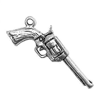 Revolver Charm Sterling Silver