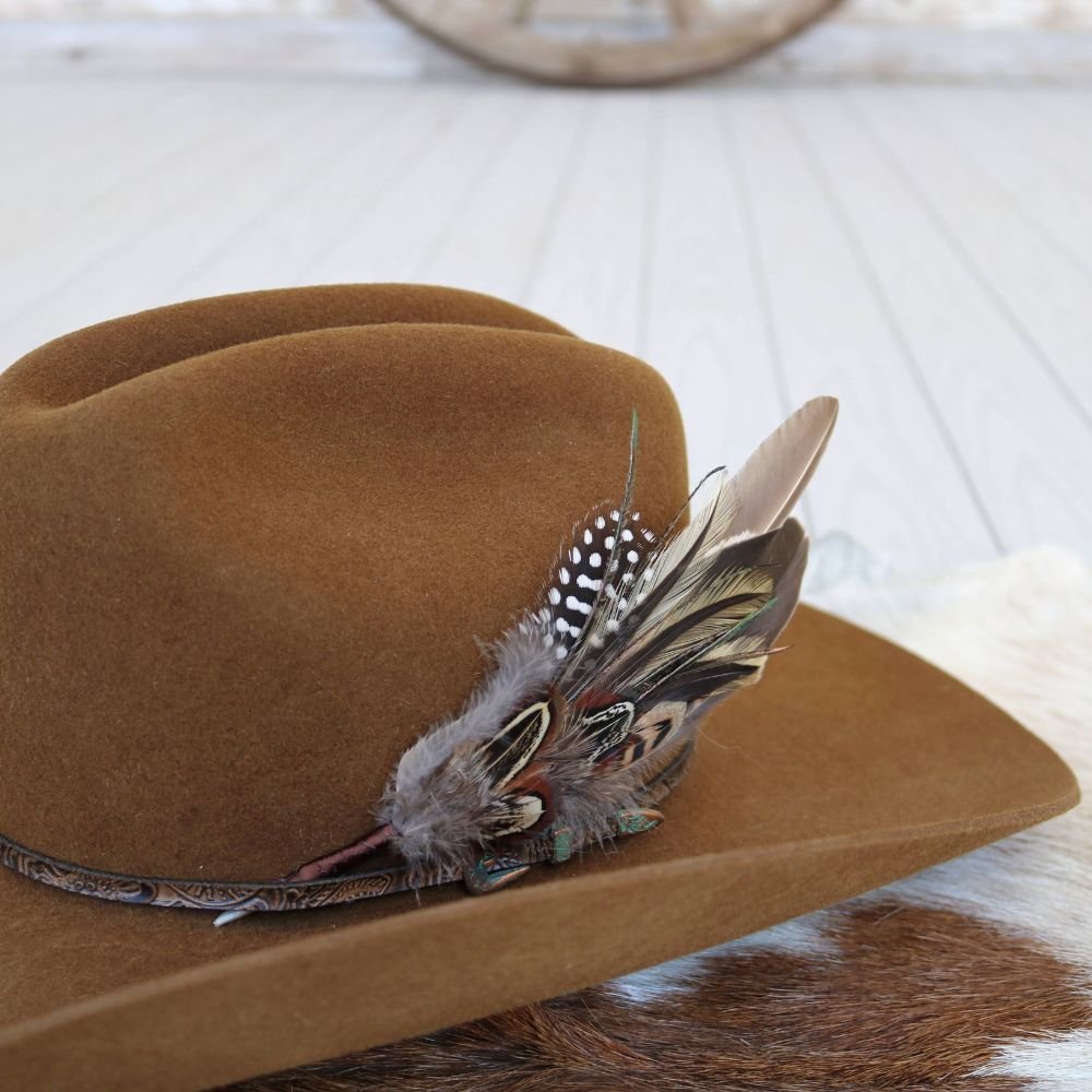 Feather Hat Accent - Sorrel