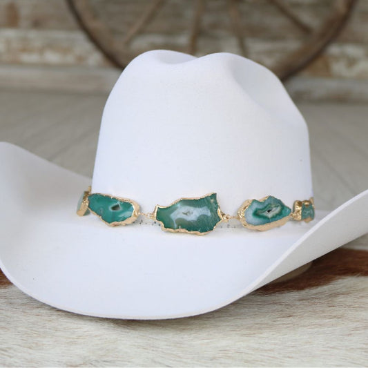 Geode Slice Green Hat Band – Ramona