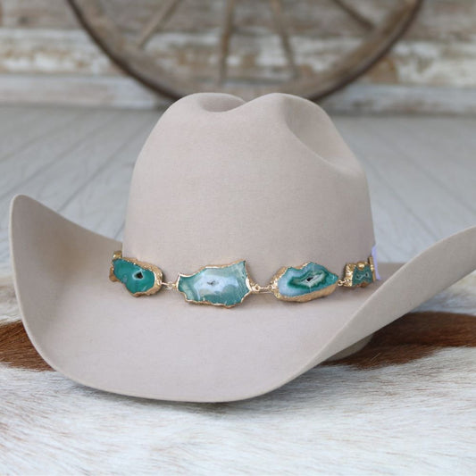 Agate Geode Slice Hat Band – Ramona