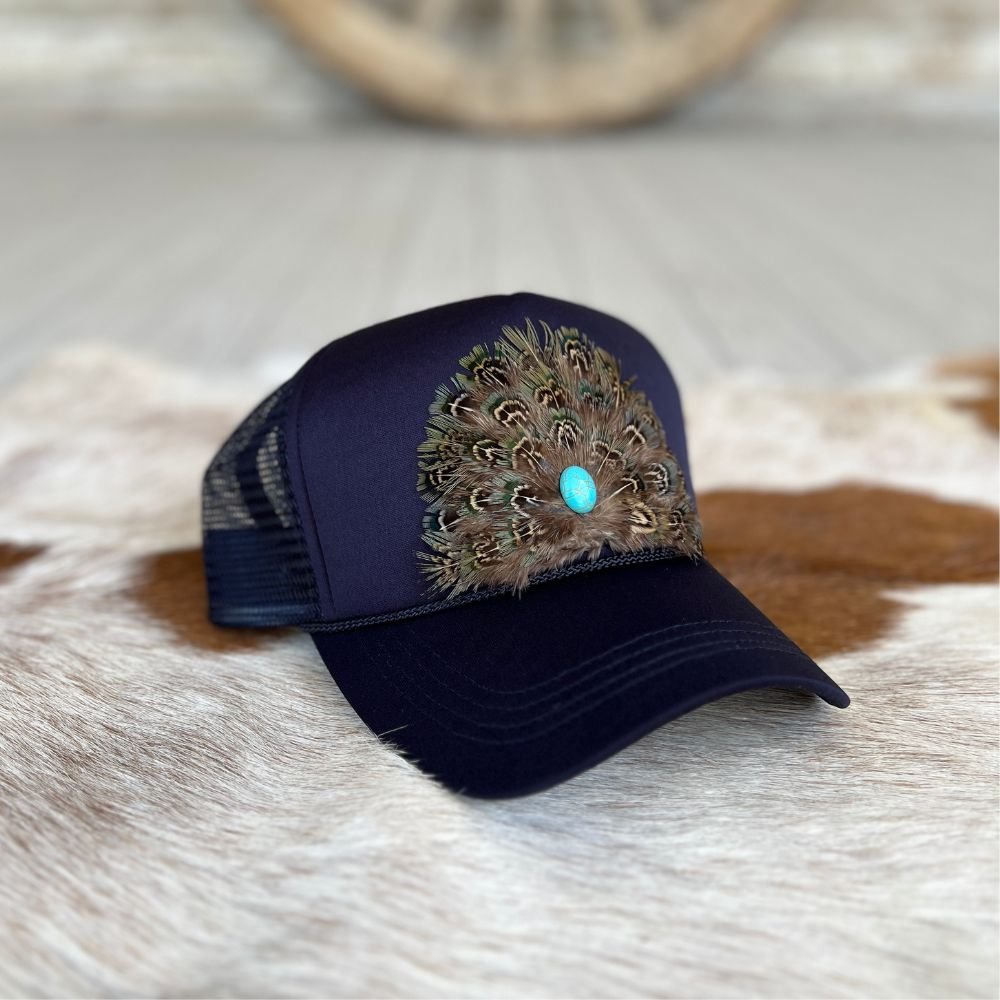 Feathered Trucker Caps