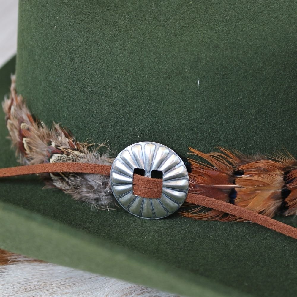 1.5" Slotted Sterling Silver Concho .925