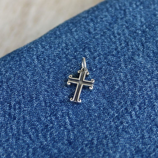 Cross Charm Sterling Silver