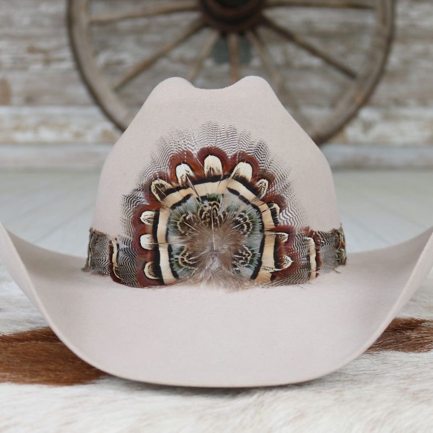 Western Feather Hat Band - Briar