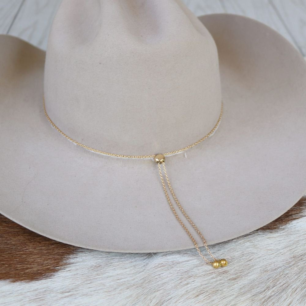 Turquoise & Grey Stone Chain Hat Band – Ada