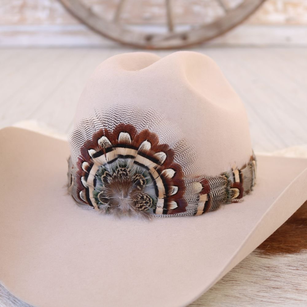 Western Feather Hat Band - Briar