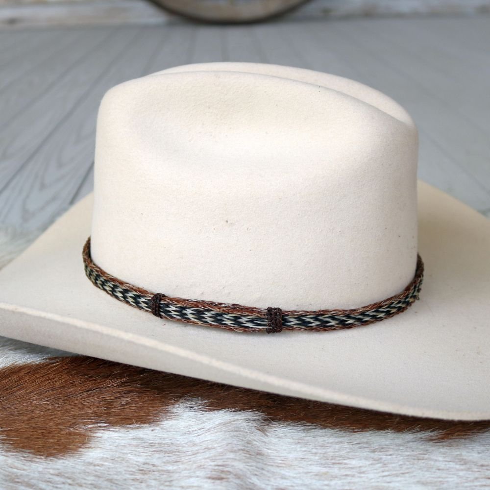 Horsehair Braided Hat Band - Buckskin