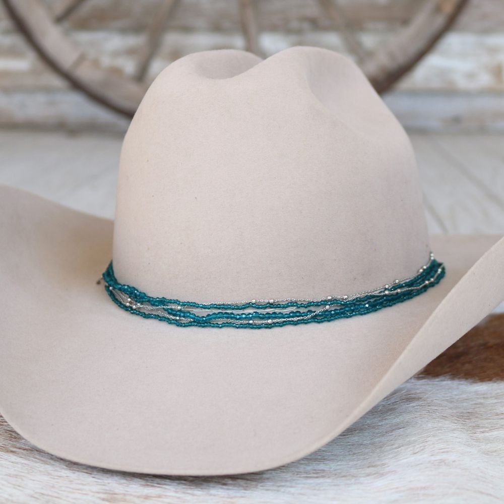 a hat on a fur surface