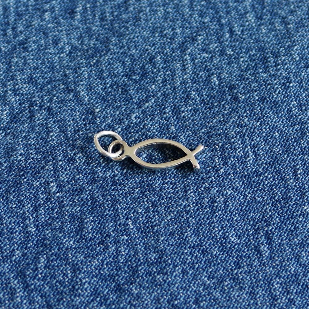 Christian Fish Charm Sterling Silver